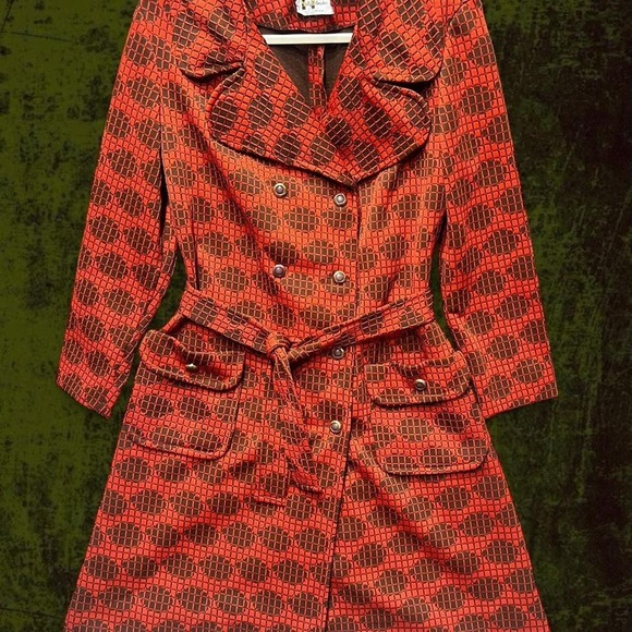 American Vintage Jackets & Blazers - TRUE VINTAGE GRAIL 1970s Marty Gutmacher Geometric Coat s/m